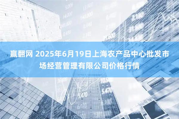 赢翻网 2025年6月19日上海农产品中心批发市场经营管理有限公司价格行情