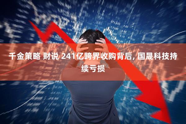 千金策略 财说 241亿跨界收购背后, 国晟科技持续亏损